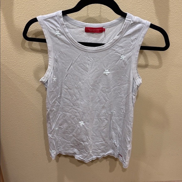 n:PHILANTHROPY Light Gray Tank Top with cute little stars all over it - Picture 3 of 11